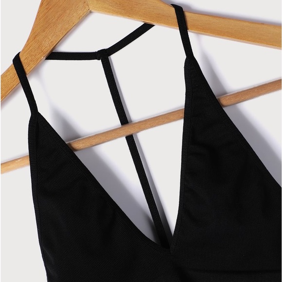 NEW Free People Scoop Me Up Racerback Bralette Black - Picture 6 of 6
